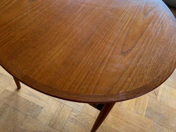 Aakjaer - Møbelintarsia Rundt sofabord i teak Aakjær Møbelintarsia — billede 7