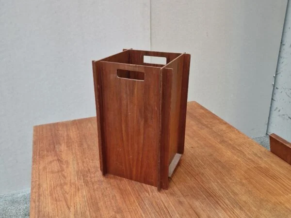 Papirkurv, paraplystativ, teak
