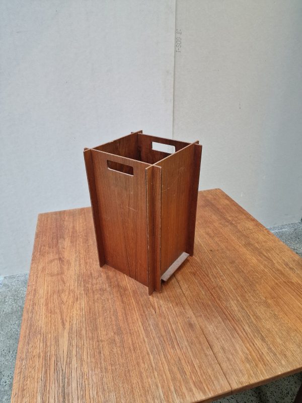 Papirkurv, paraplystativ, teak