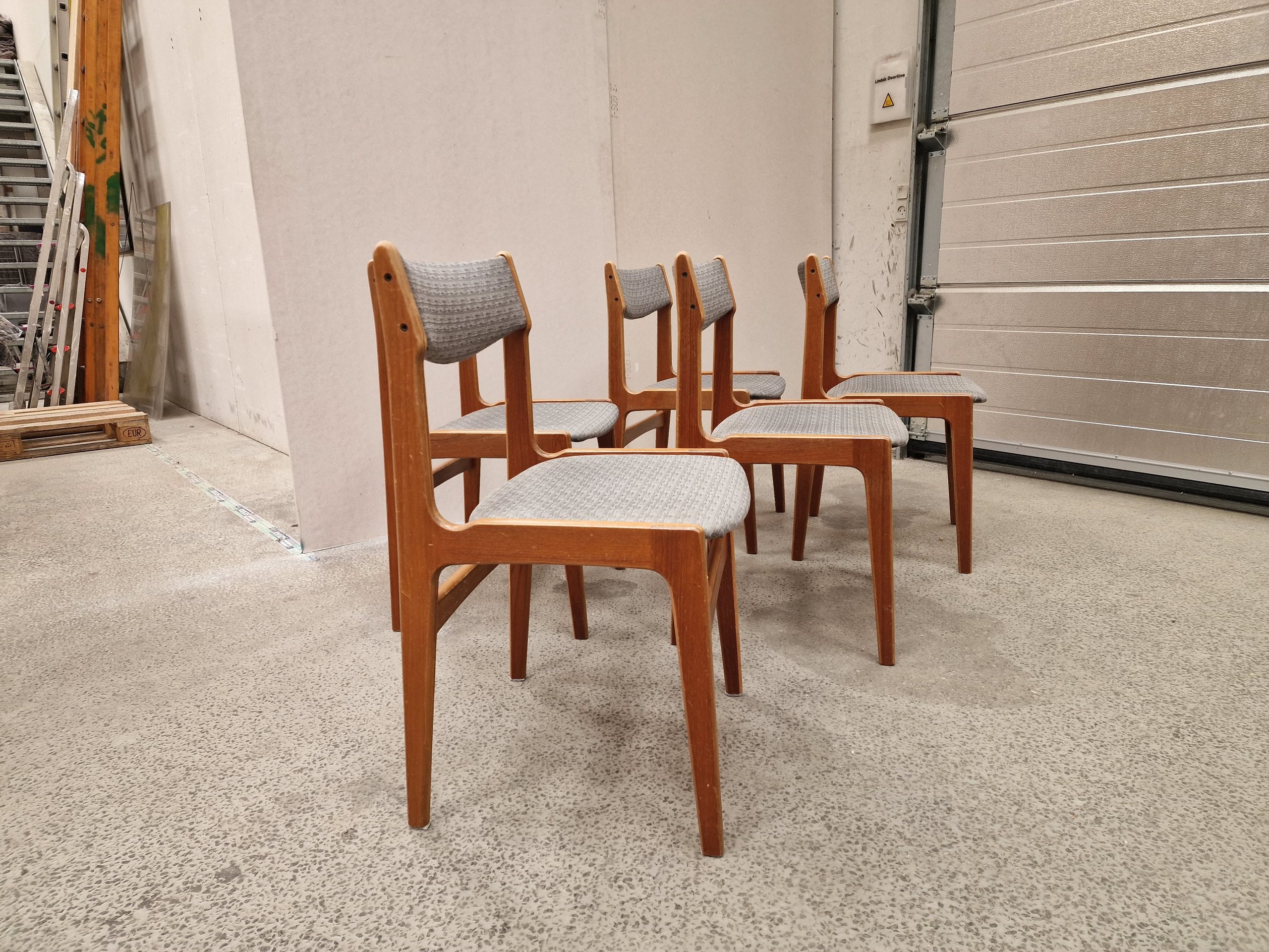Fem stk spisestole Erik Buch