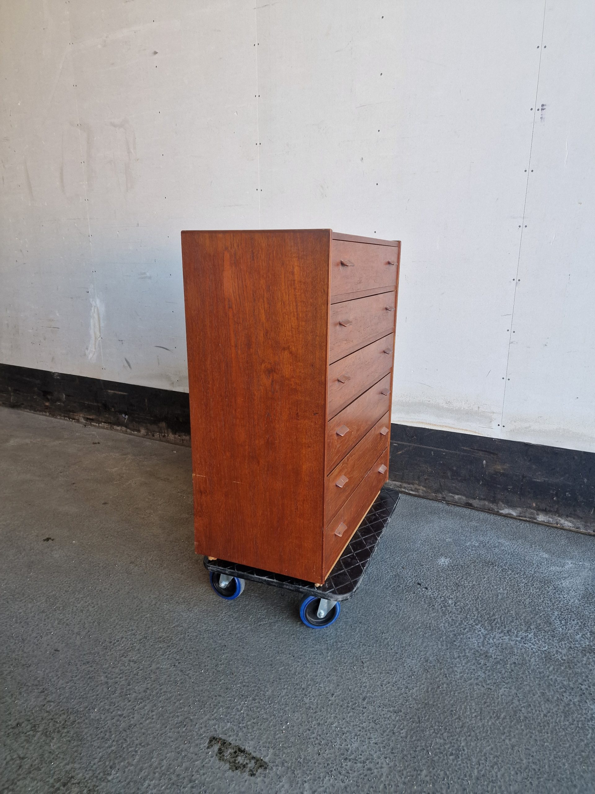 Munch, Slagelse Kommode med seks skuffer, teak — billede 5