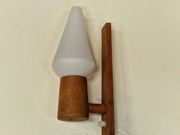 Væglampe, teak