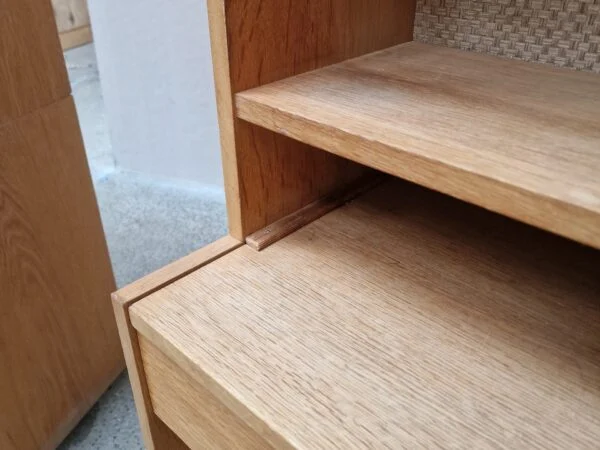 2 smalle reoler/natborde, egetræ — billede 7