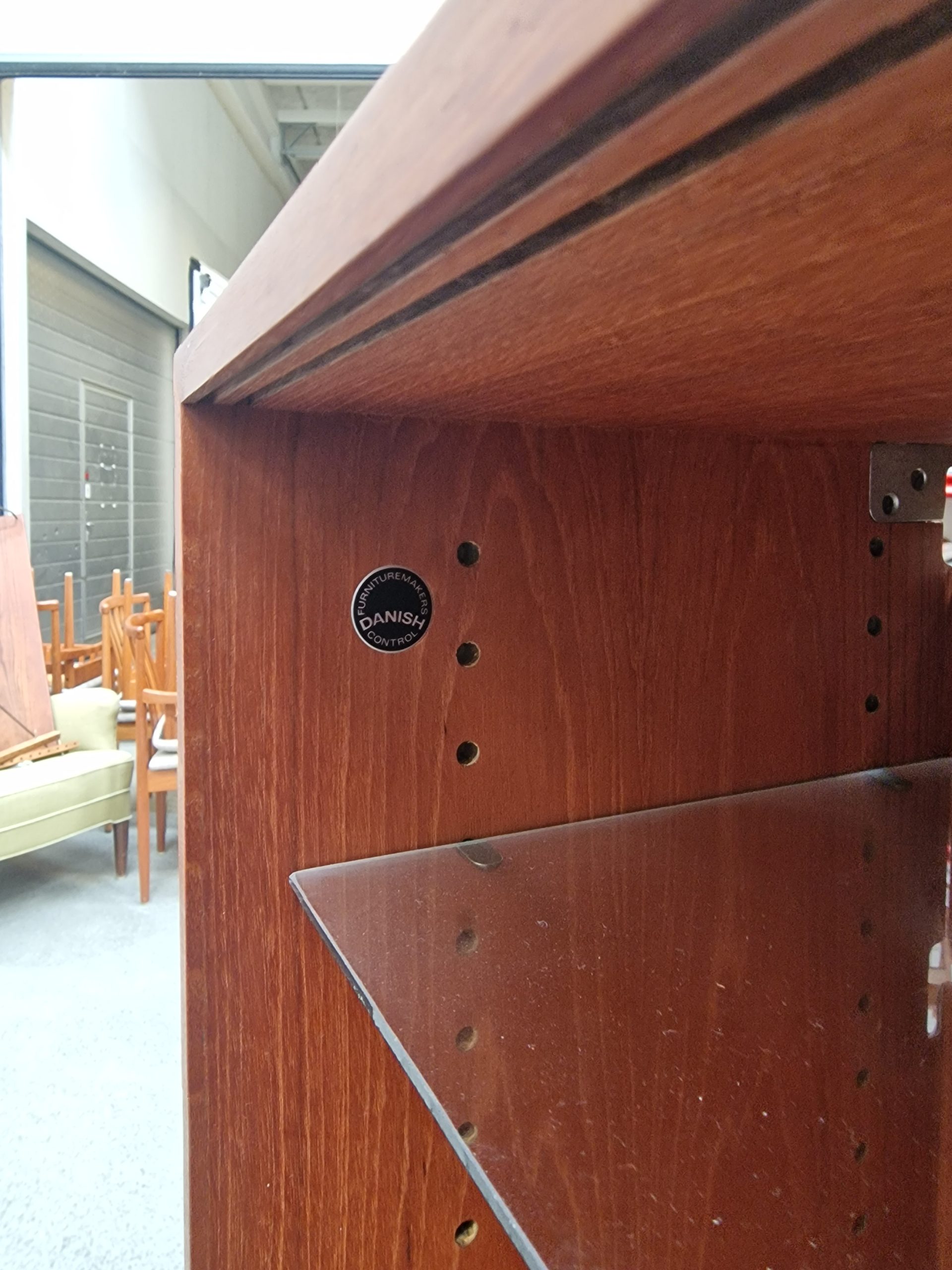Hansen and Guldborg (HG Furniture) Vangereol i teak, vitrine, skab, hylder og vanger, Hansen and Guldborg (HG Furniture) — billede 7