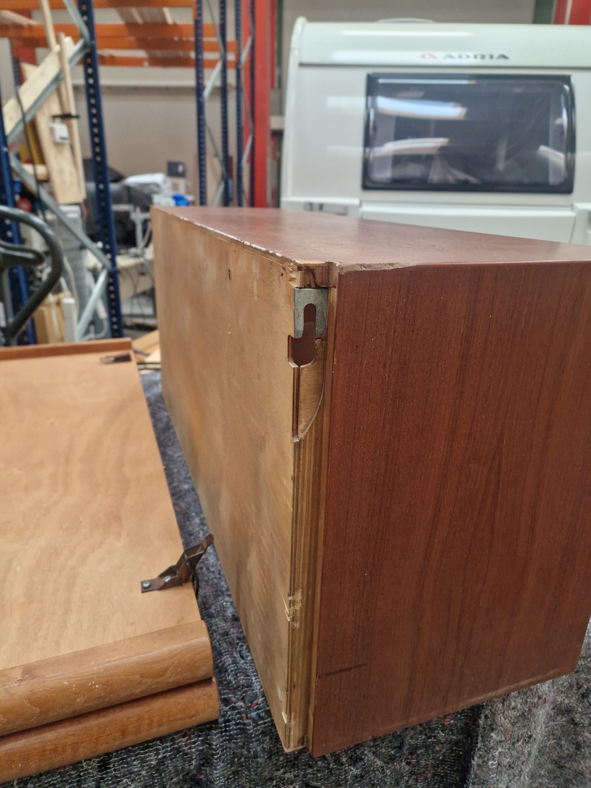 Hansen and Guldborg (HG Furniture) Vangereol i teak, vitrine, skab, hylder og vanger, Hansen and Guldborg (HG Furniture) — billede 6