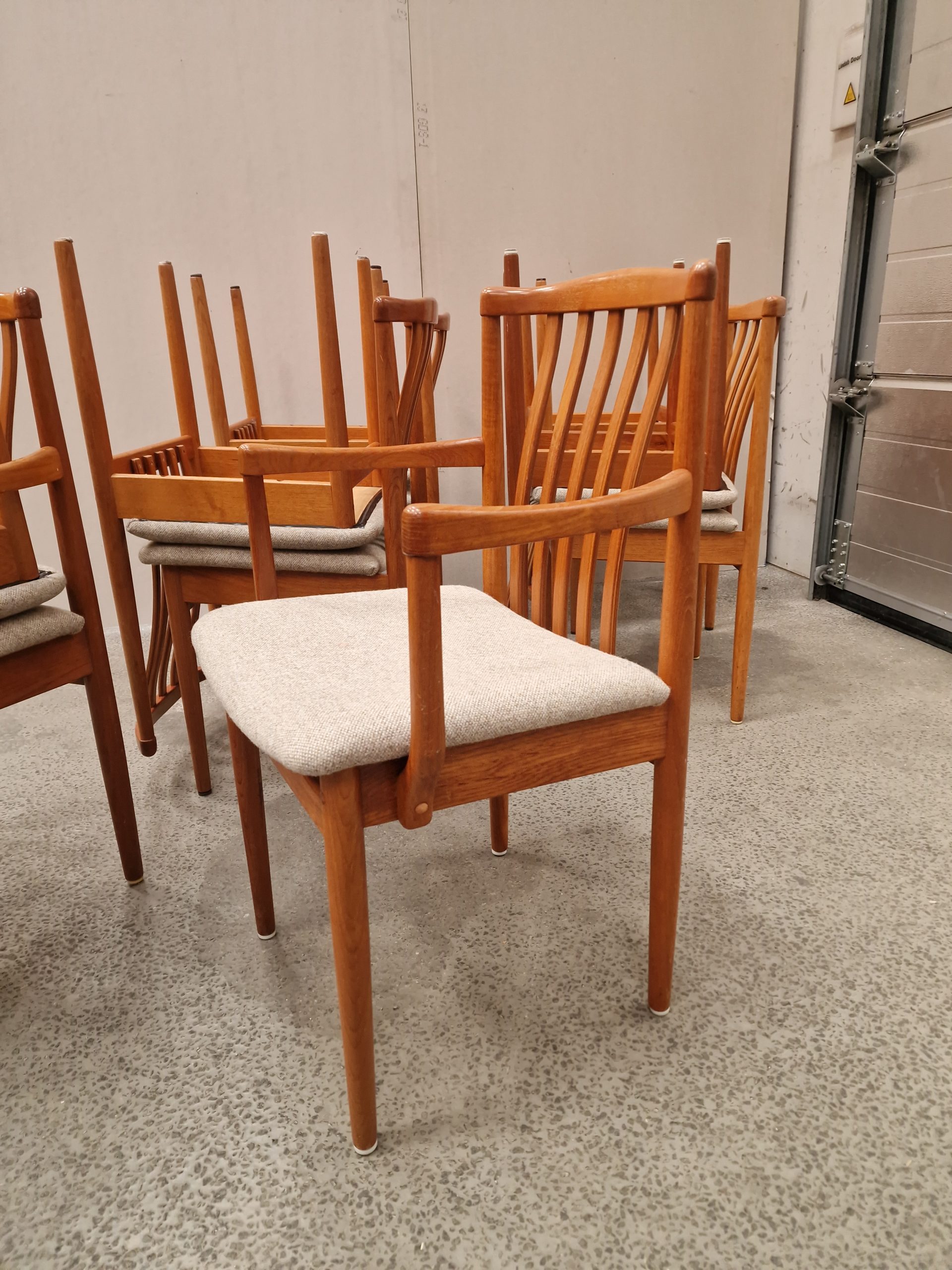 Vamdrup Spisestole i teak, 11 stk — billede 10