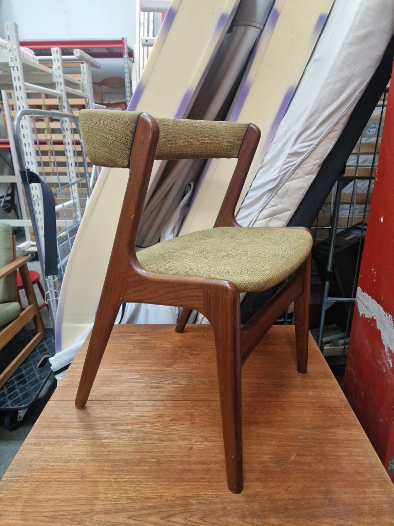 Kai Kristiansen/Anderstrup model T21 4 spisestole i massiv teak, til ompolstring og renovering, Kai Kristiansen/Anderstrup model T21 — billede 8