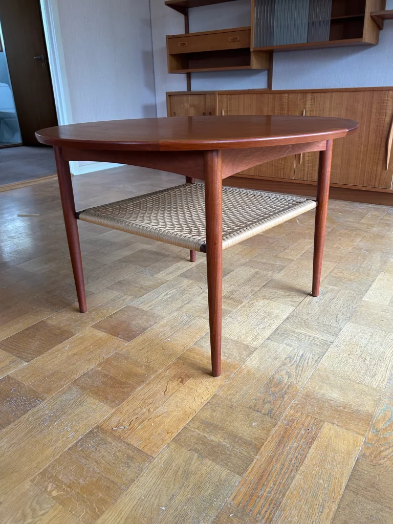Aakjaer - Møbelintarsia Rundt sofabord i teak Aakjær Møbelintarsia — billede 3