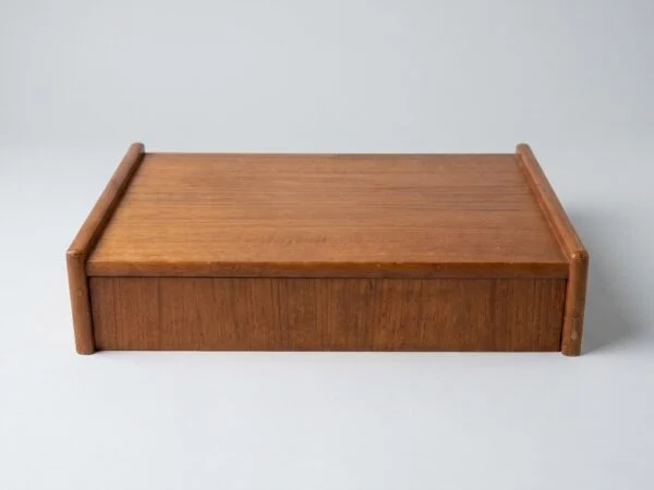 Natbord med skuffe, teak