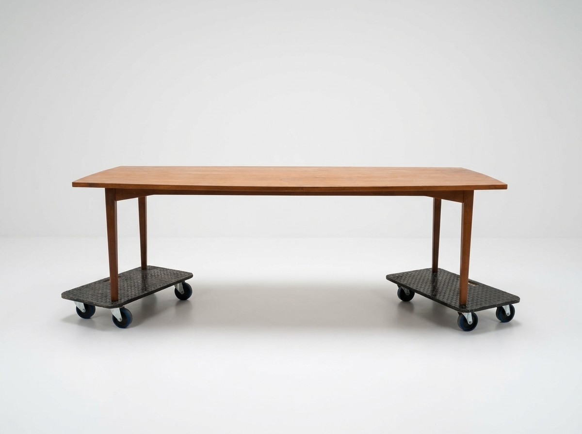 Stort spisebord/konferencebord i teak — billede 2