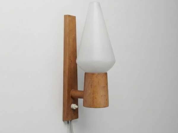 Væglampe, teak