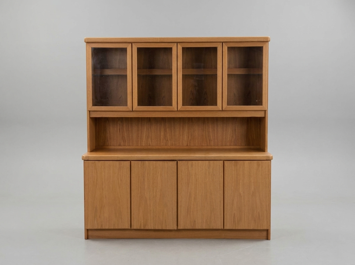 Skænk med glasvitrine, teak, Christian Linneberg