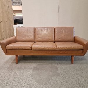 G. Thams sofa, trepersoners, cognac