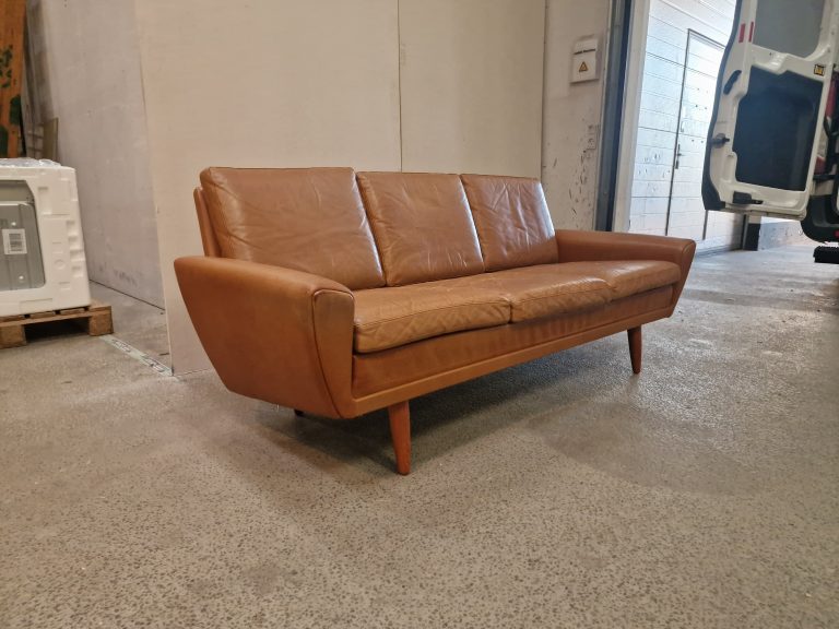 G. Thams sofa, trepersoners, cognac