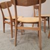 4 stk. Mosbøl i teak