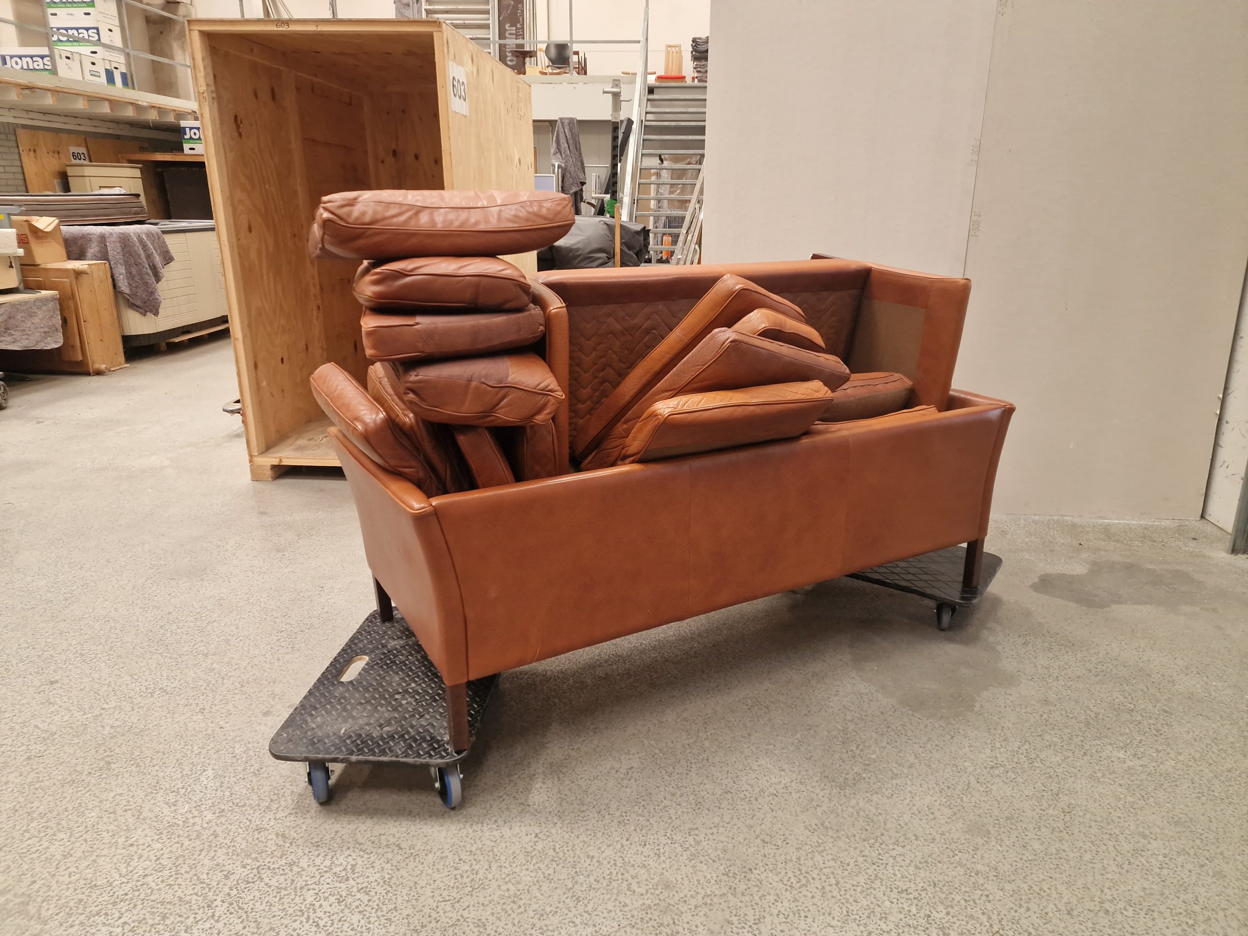 Sofasæt, cognac