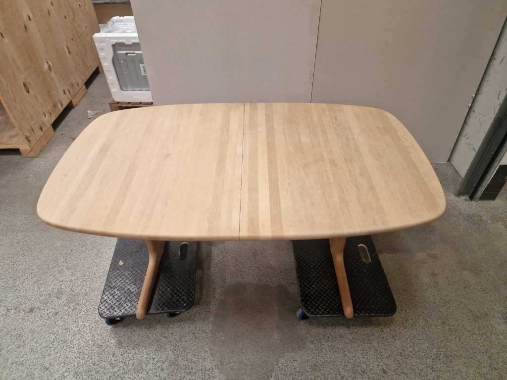 Skovby SM74 Ovalt Skovby SM74 spisebord med tillægsplader, massiv egetræ — billede 4