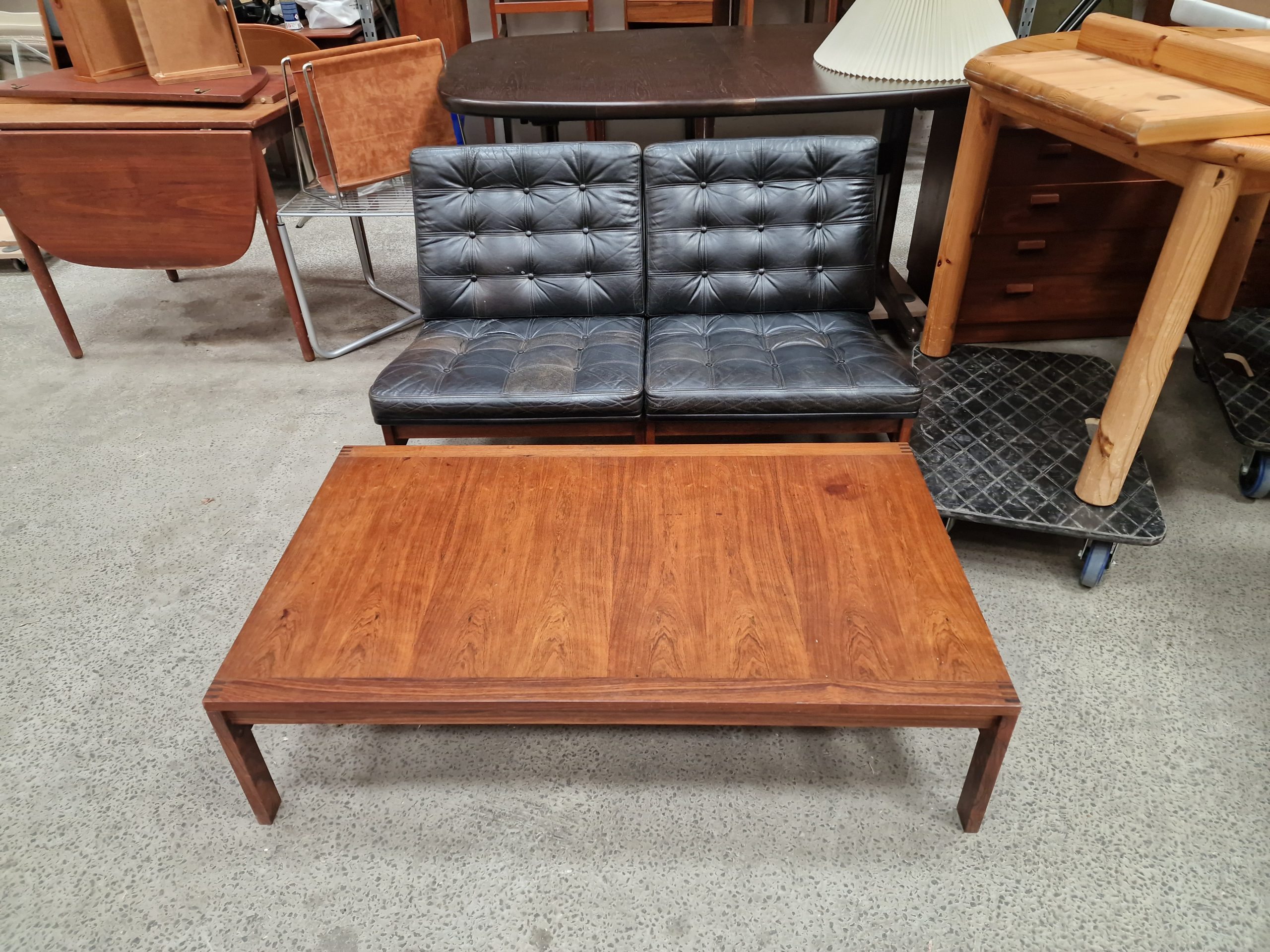 Moduline sofa/lænestole, palisander, Ole Gjerløv Knudsen og Torben Lind
