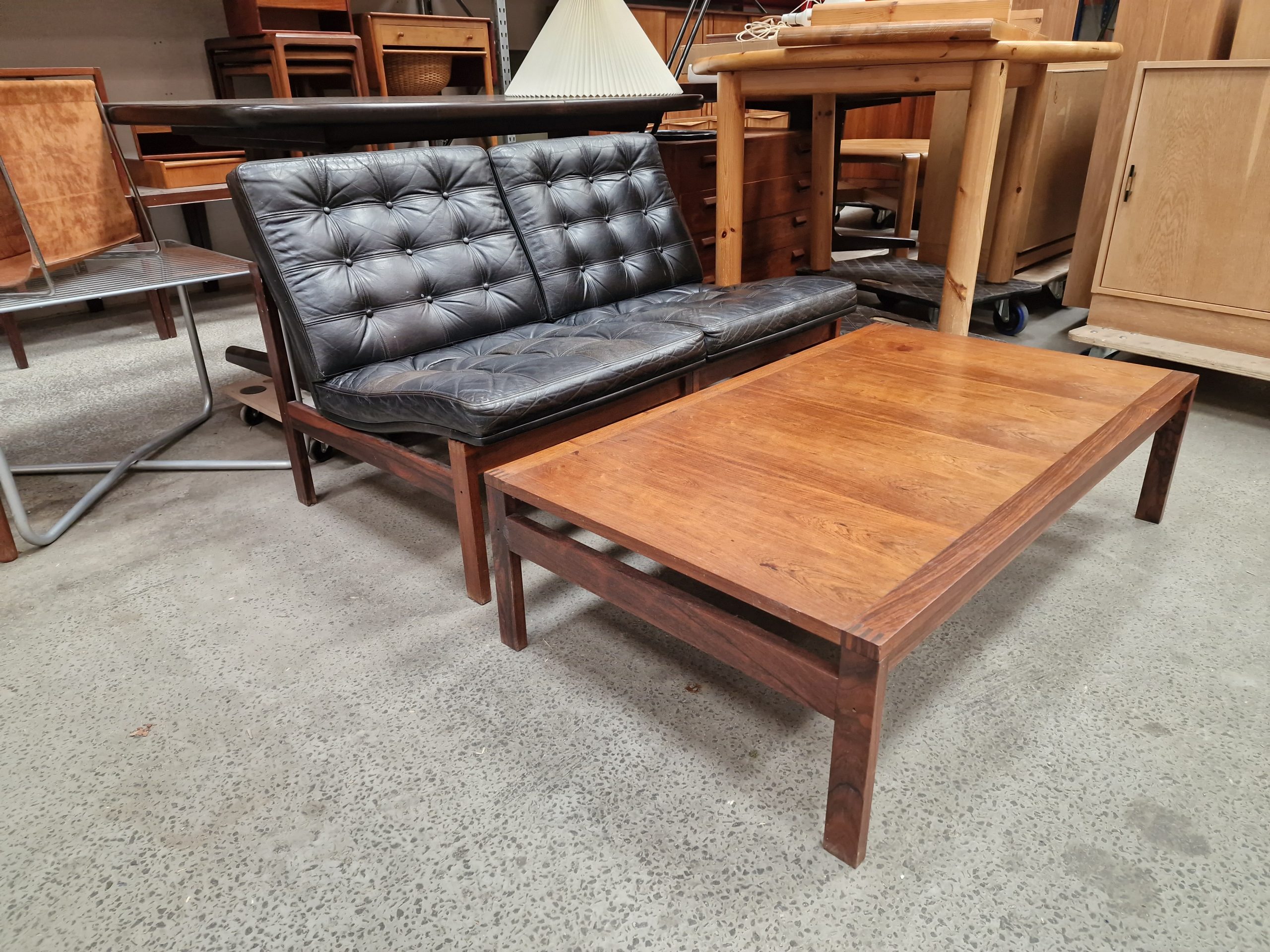 Moduline sofa/lænestole, palisander, Ole Gjerløv Knudsen og Torben Lind