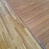 Rundt spisebord med 4 tillægsplader, teak