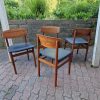 Fire spisestole, teak