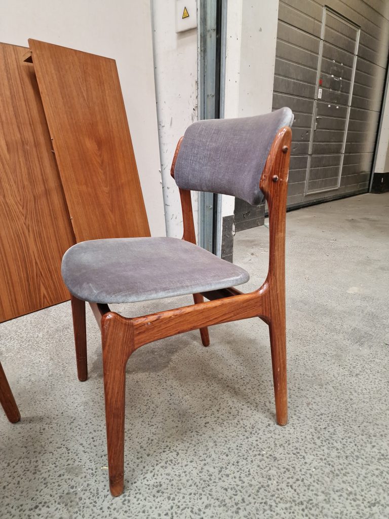 3 stk spisestole i massiv palisander, Erik Buch model OD49