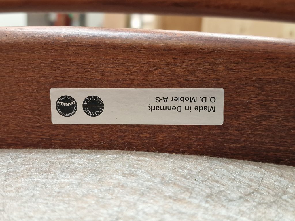 3 stk spisestole i massiv palisander, Erik Buch model OD49