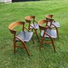 4 spisestole af massiv teak