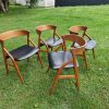 4 spisestole af massiv teak