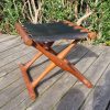 Model PH 41, Poul Hundevad Skammel, massiv teak, Guldhøj