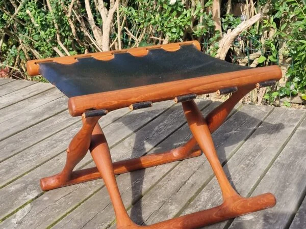 Model PH 41, Poul Hundevad Skammel, massiv teak, Guldhøj — billede 6