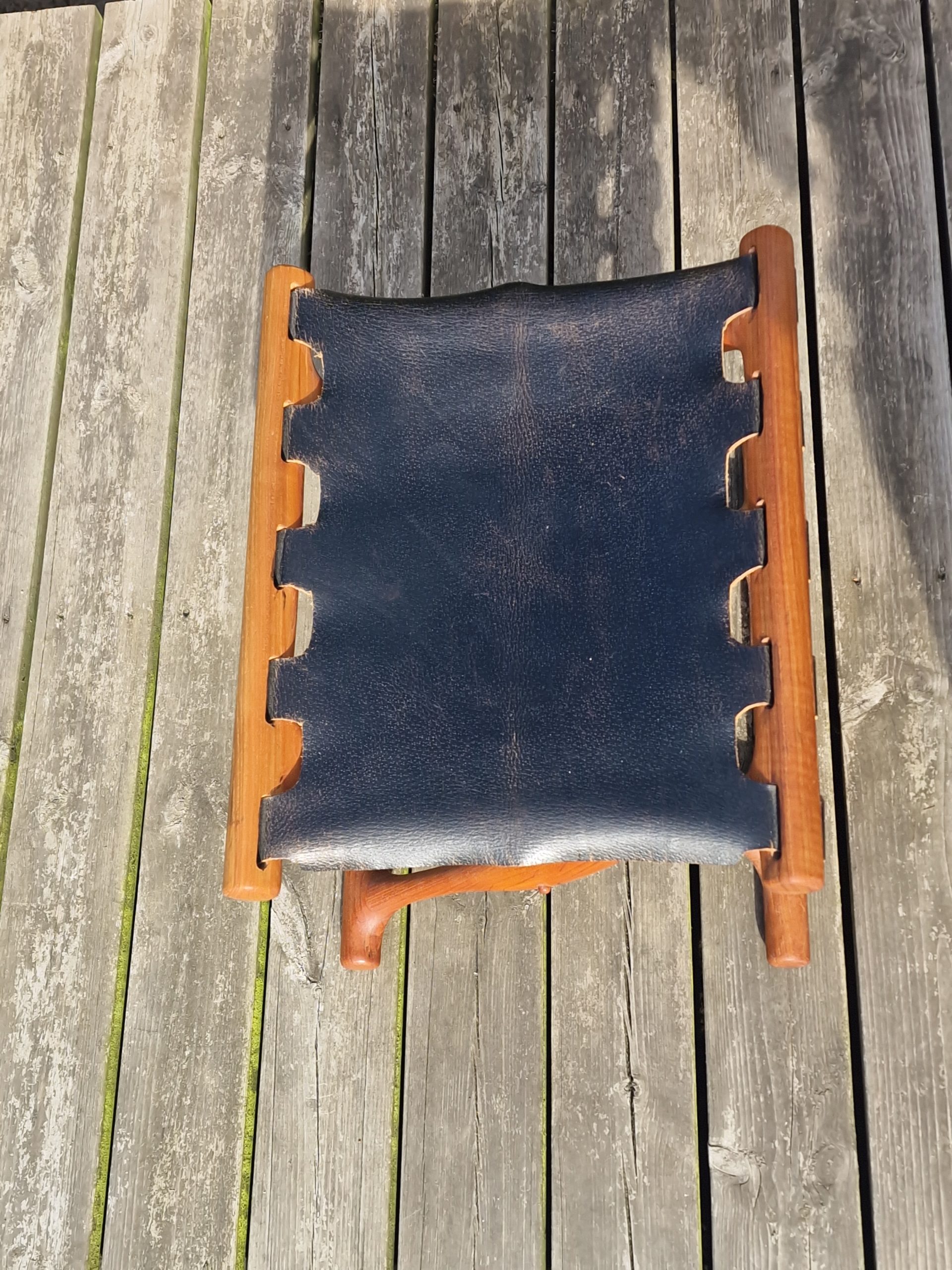 Skammel, massiv teak, Guldhøj
