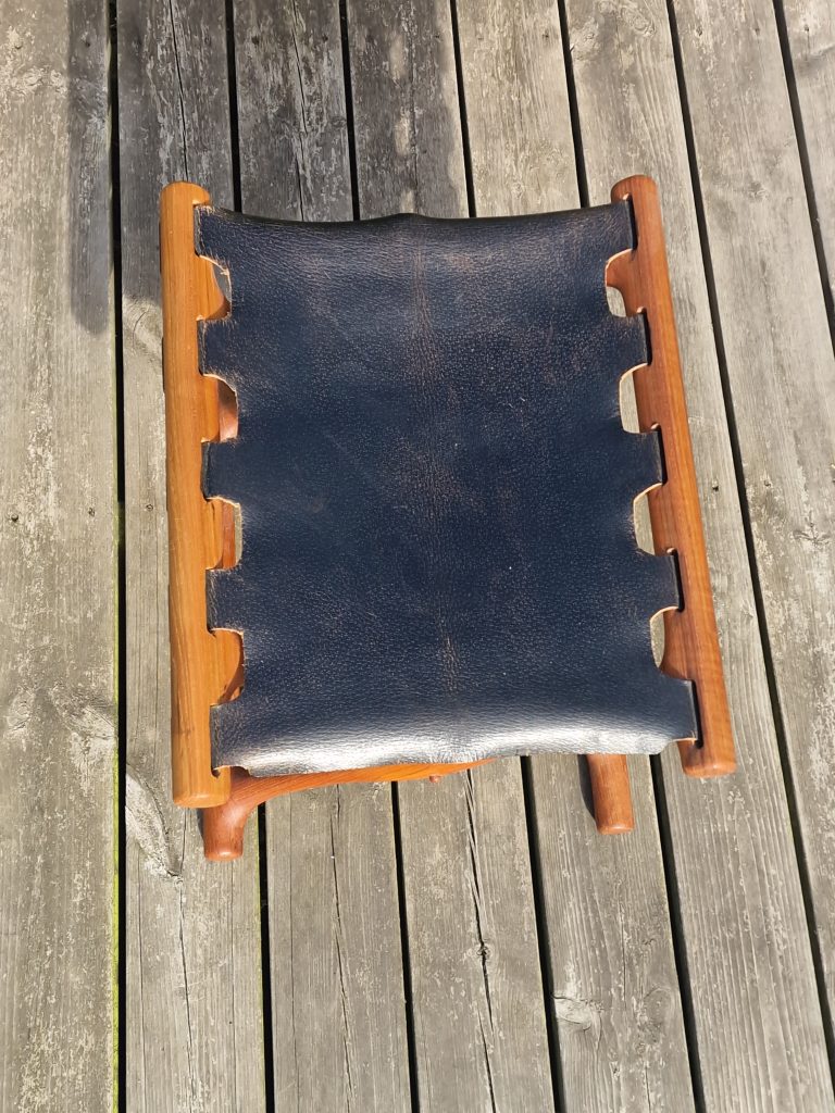 Model PH 41, Poul Hundevad Skammel, massiv teak, Guldhøj — billede 6