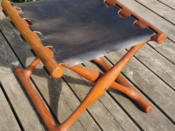 Model PH 41, Poul Hundevad Skammel, massiv teak, Guldhøj — billede 10