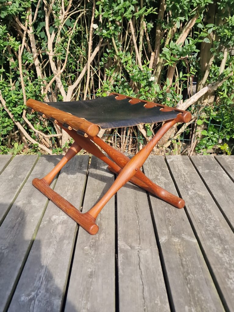 Model PH 41, Poul Hundevad Skammel, massiv teak, Guldhøj — billede 8