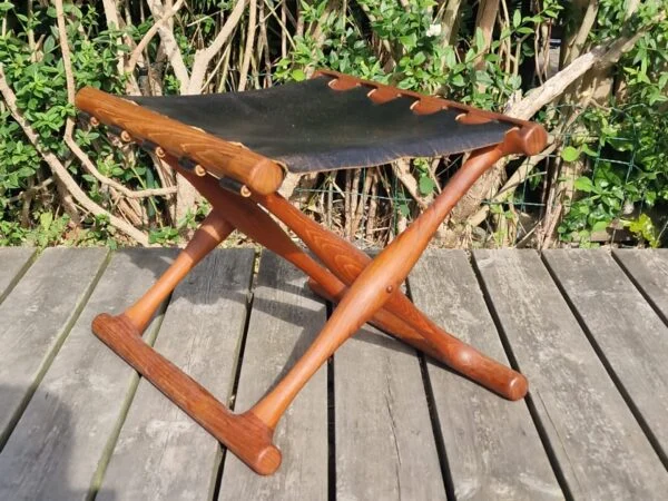 Model PH 41, Poul Hundevad Skammel, massiv teak, Guldhøj — billede 9