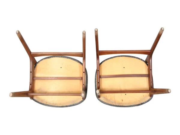 Erik Buch Erik Buch stole, model 310 – teak med sort læder — billede 9