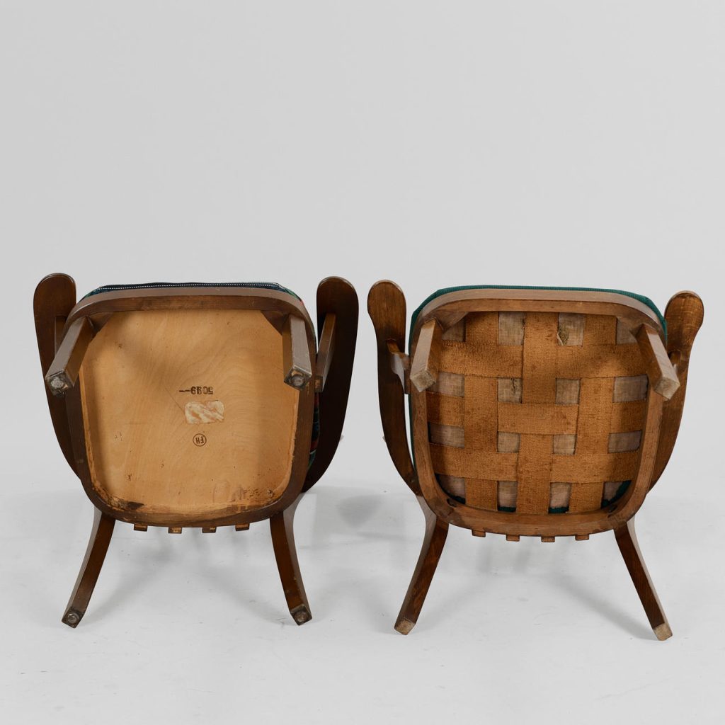 Søren Hansen, Fritz Hansen Canada lænestol i lakeret bøg, Fritz Hansen, 1940’erne — billede 6