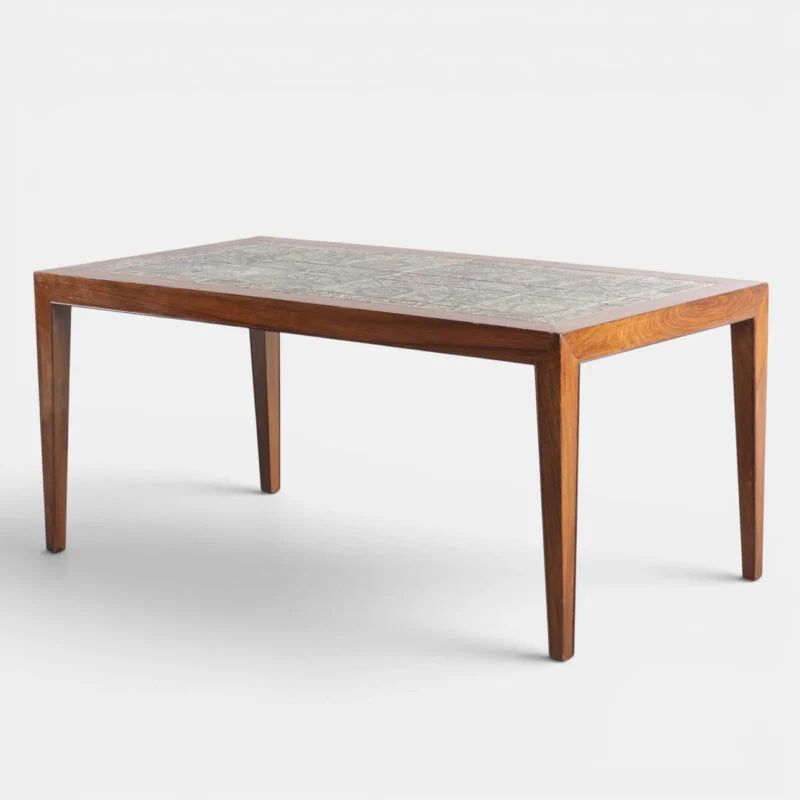 Severin Hansen Jr. Sofabord i palisander med Royal Copenhagen fliser, Severin Hansen Jr.