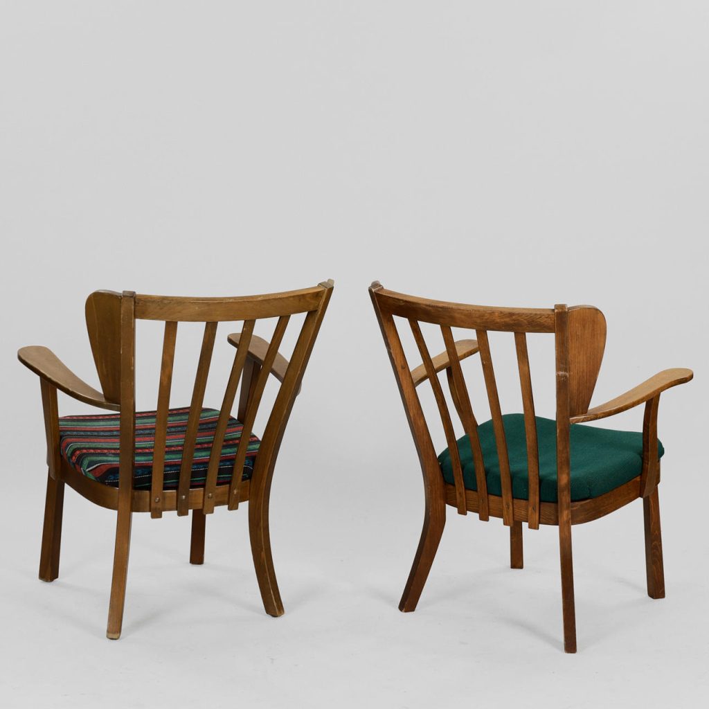 Søren Hansen, Fritz Hansen Canada lænestol i lakeret bøg, Fritz Hansen, 1940’erne — billede 3