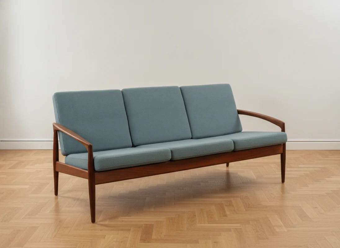 Kai Kristiansen, Magnus Olesen Kai Kristiansen 3-personers sofa i palisander, model 123