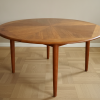 Rundt sofabord i teak, Bramin