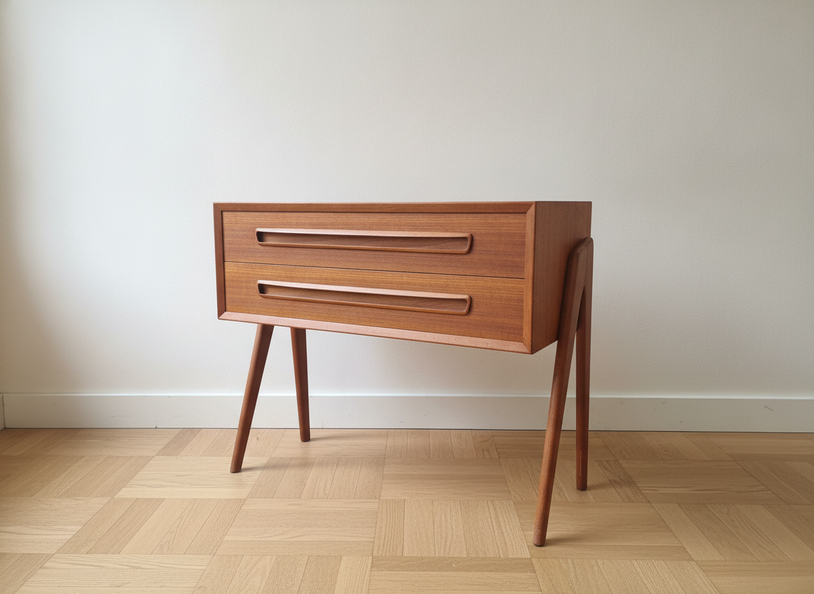 Teak entremøbel sengebord, AP Møbler, teak