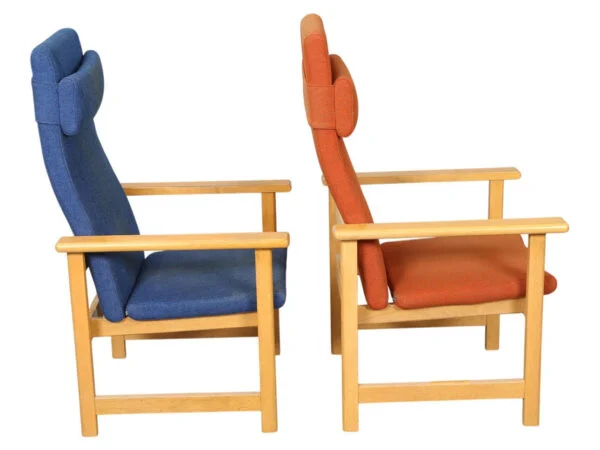 Sæt med sofa, to lænestole og fodskammel, Høng Stolefabrik