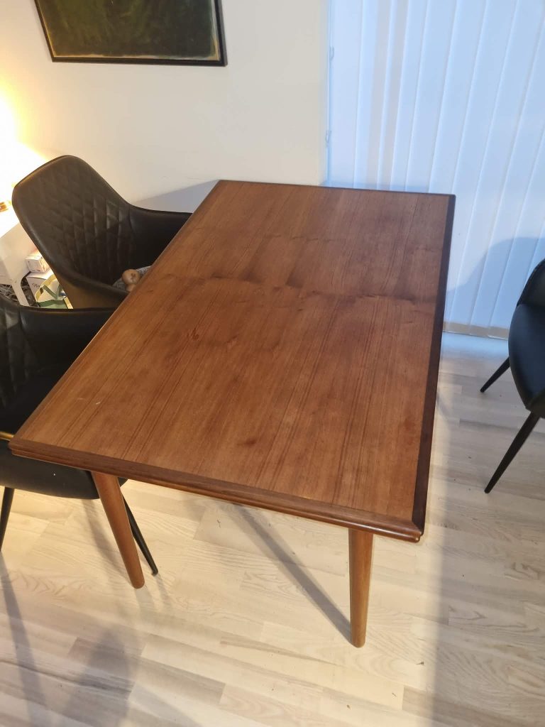 Spisebord i teak med hollandsk udtræk — billede 4
