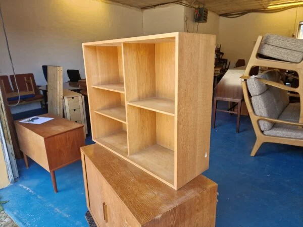 Kai Kristiansen / FM, Feldballe Møbelfabrik Vangereol i tre sektioner, egetræ, Kai Kristiansen, Feldballe Møbelfabrik — billede 15