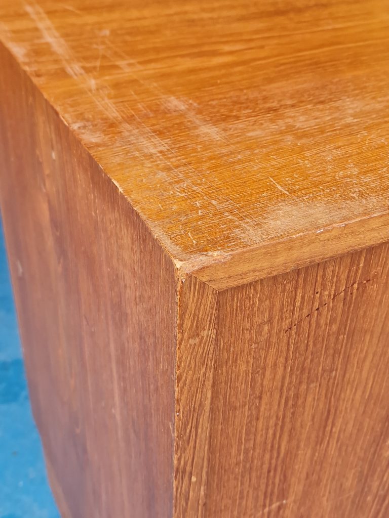 Hundevad Skænk i teak, kommodeskuffer og foldbar låge — billede 20