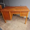 Skrivebord i teak og bøg — billede 4