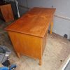 Skrivebord i teak og bøg — billede 5