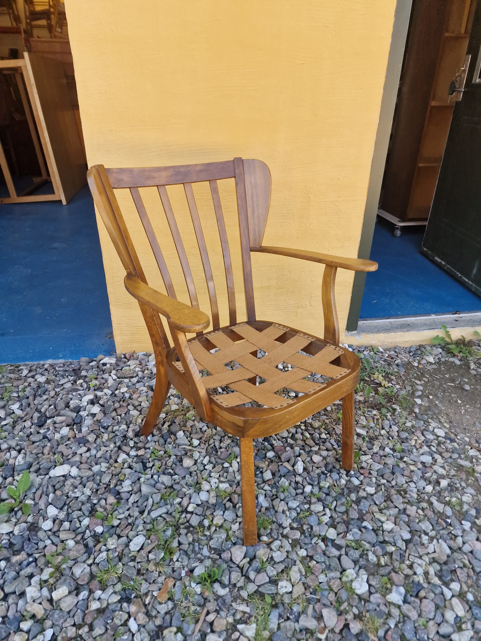Canada lænestol i lakeret bøg, Fritz Hansen, 1940’erne
